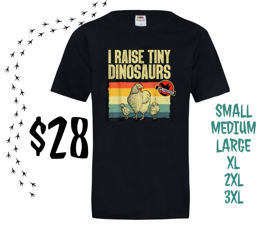 I RAISE TINY Dinosaurs T-SHIRT (ADULT)